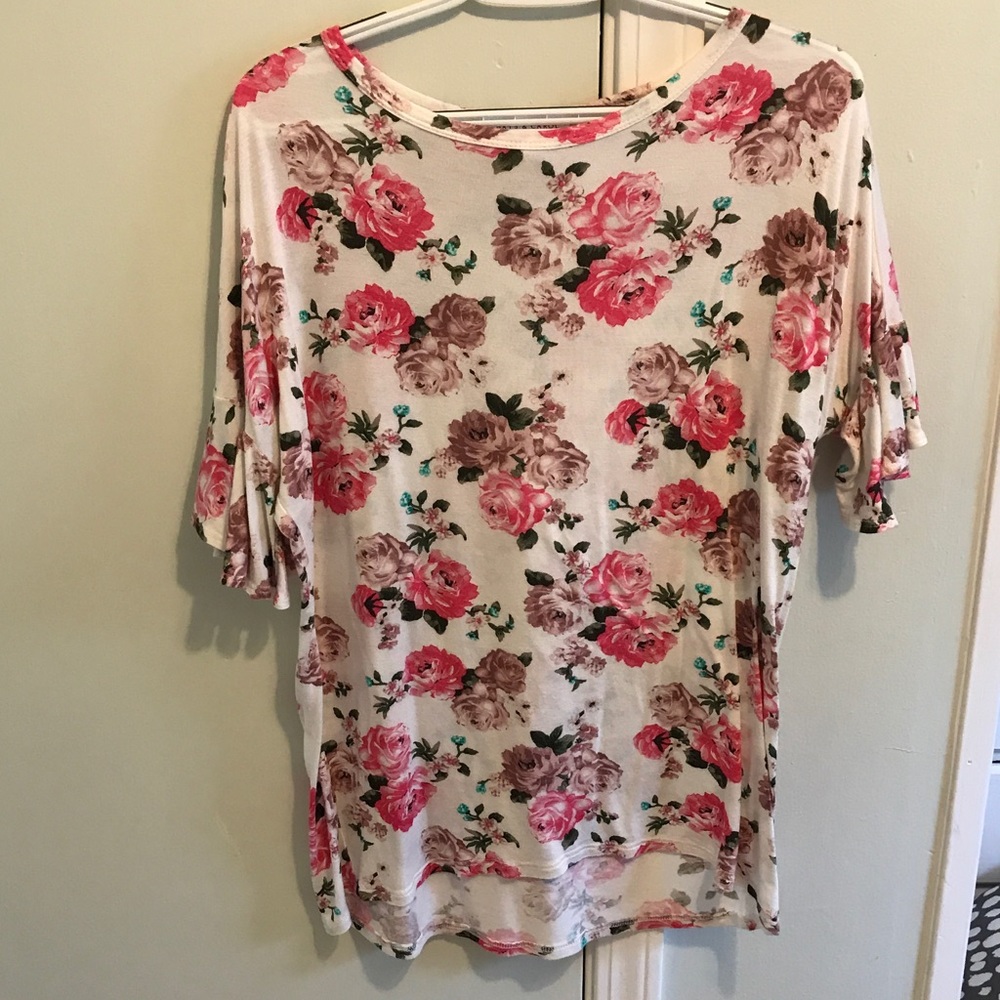 Floral print top