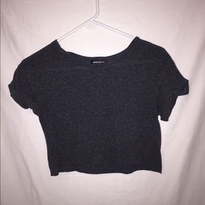Grey crop top
