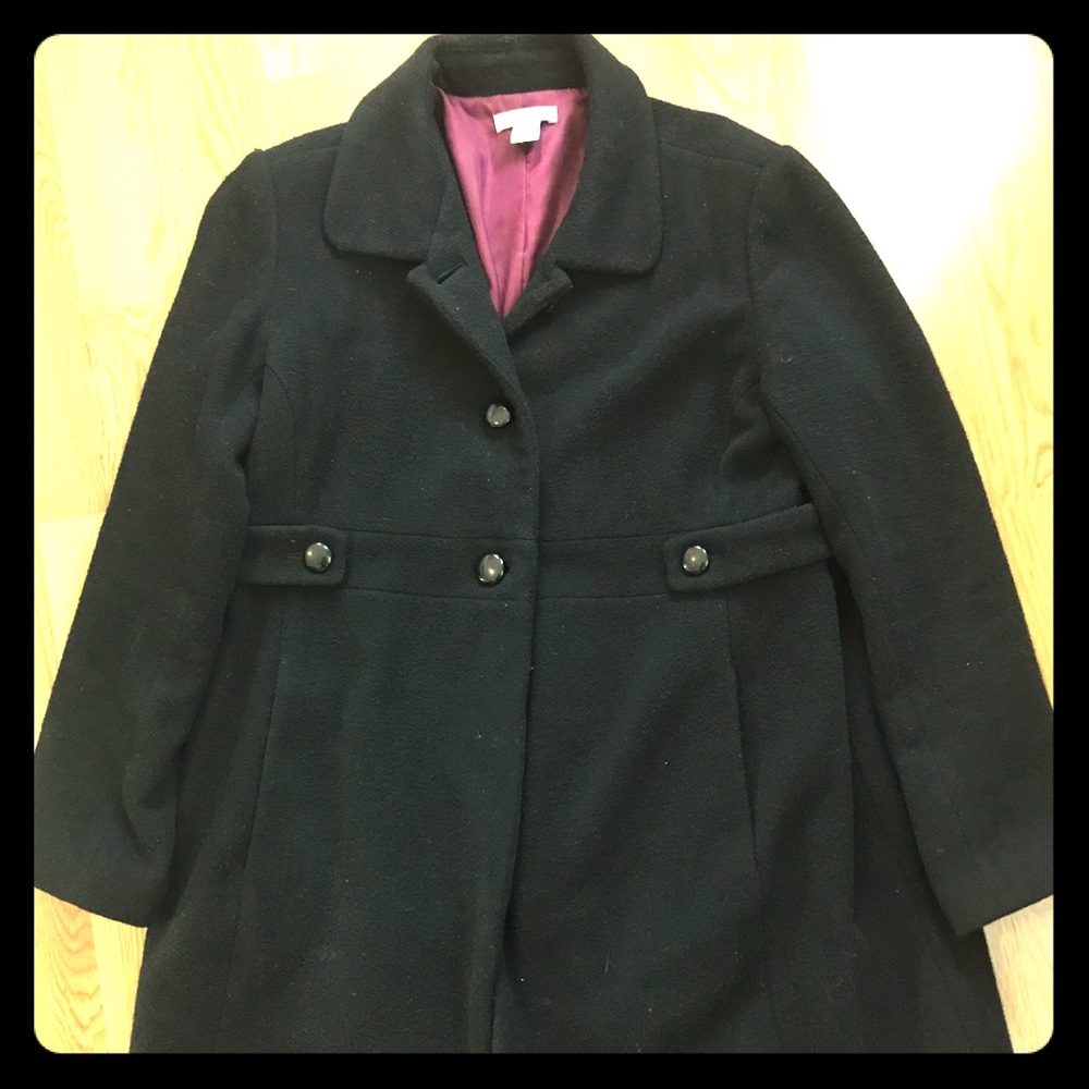 Maternity peacoat in black