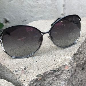 Armani Exchange Silver Black & Grey Sunglasses
