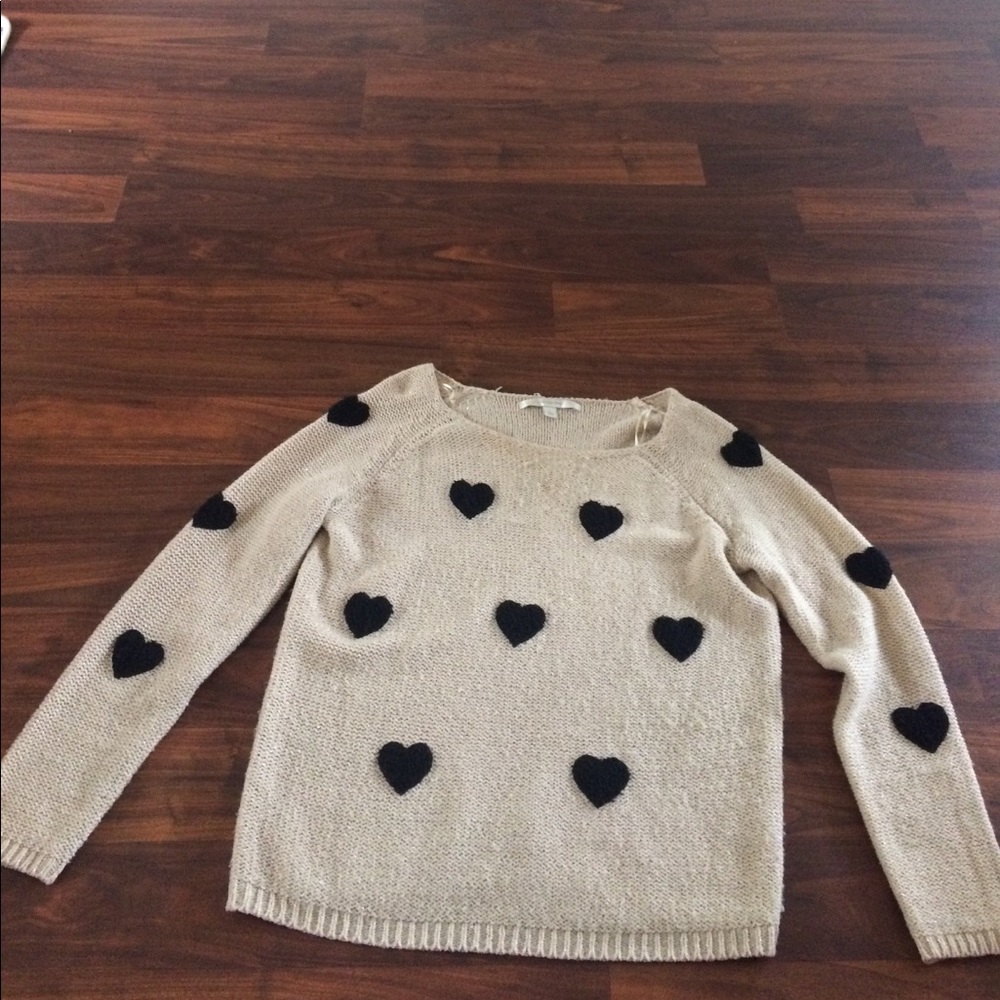 Chunky heart sweater