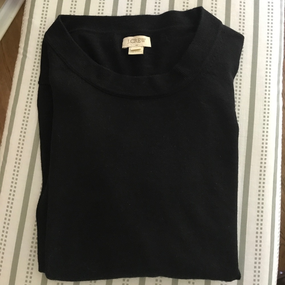 Jcrew solid black sweater