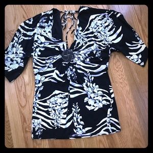 White House Black Market floral top