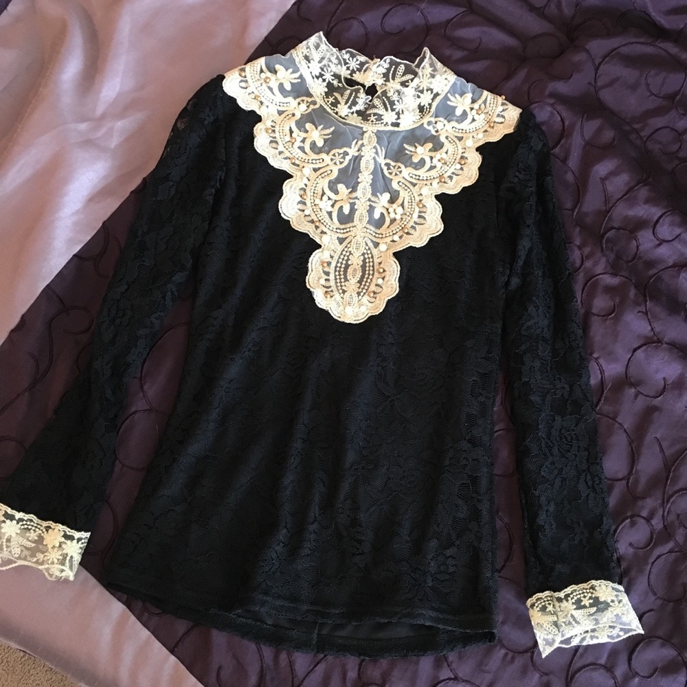 Victorian lace top