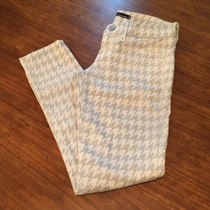 Flying Monkey Gray White Houndstooth Jeans