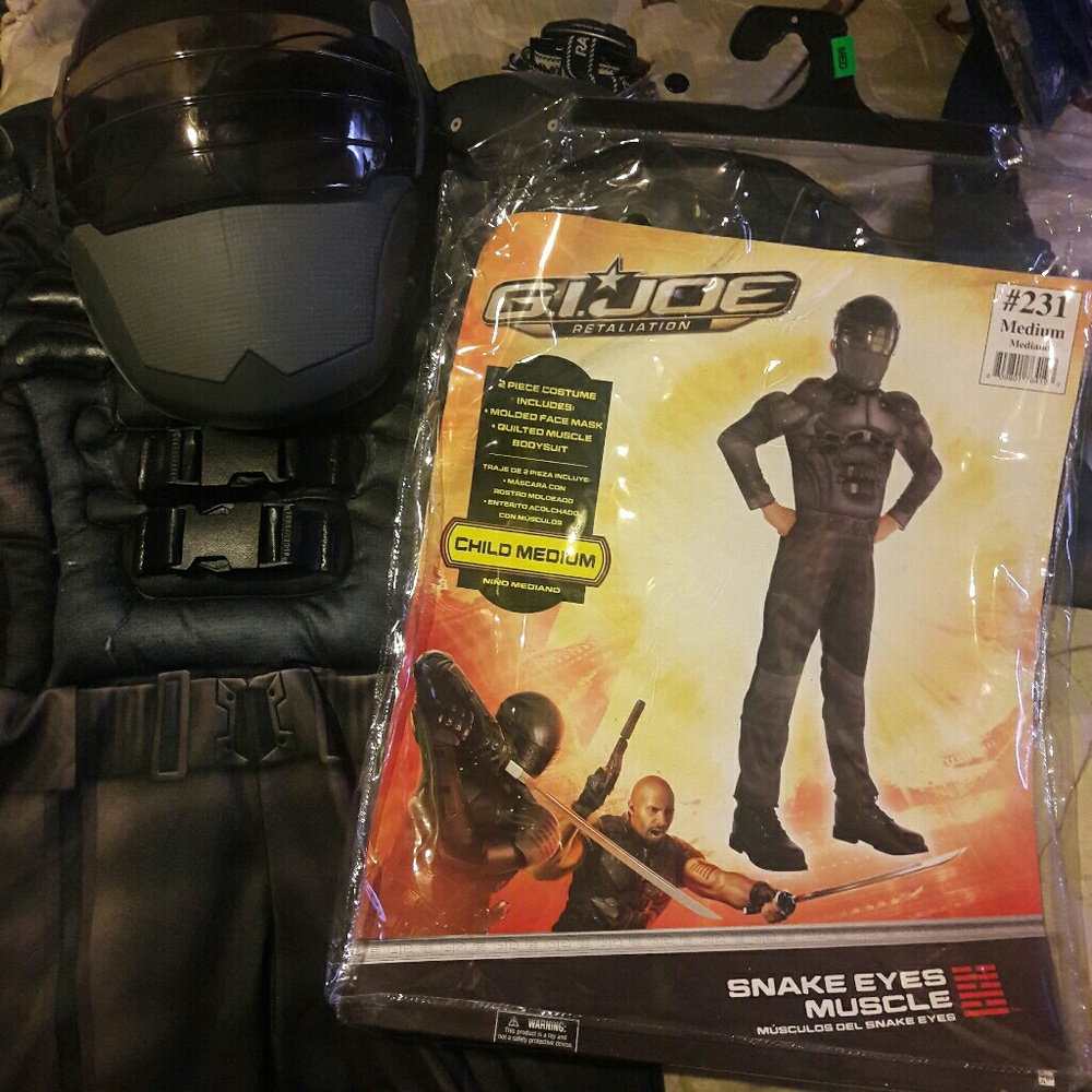 G.I.  JOE SNAKE EYES COSTUME