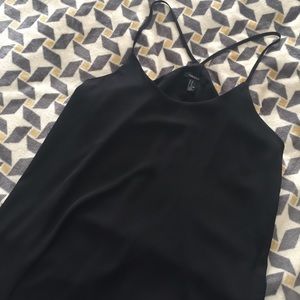 Loose Black Strappy Dress