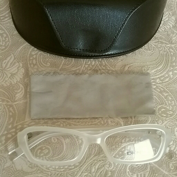 DKNY "Cookie" Clear White Eyeglasses Frames - Picture 3 of 8