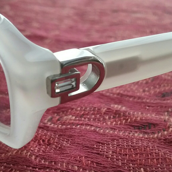 DKNY "Cookie" Clear White Eyeglasses Frames - Picture 7 of 8