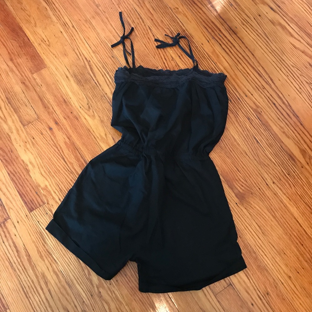 Black H&M shorts romper