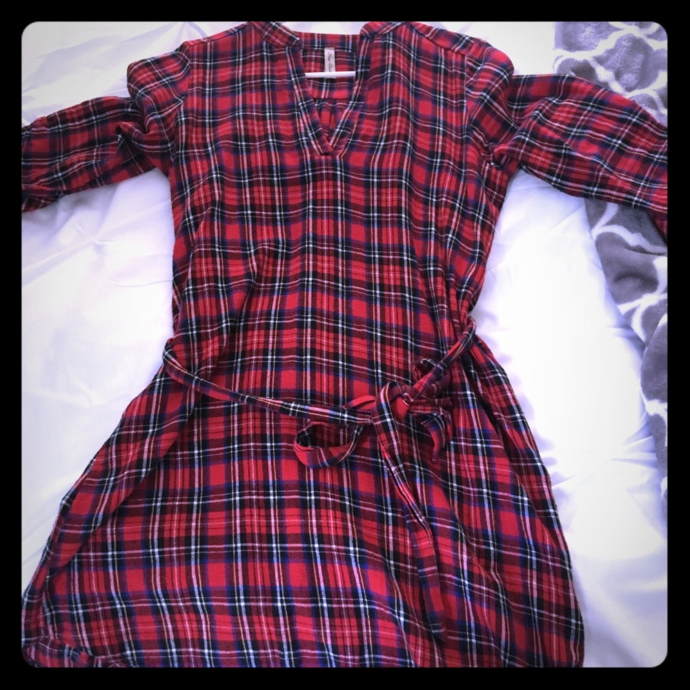 Plaid Tunic