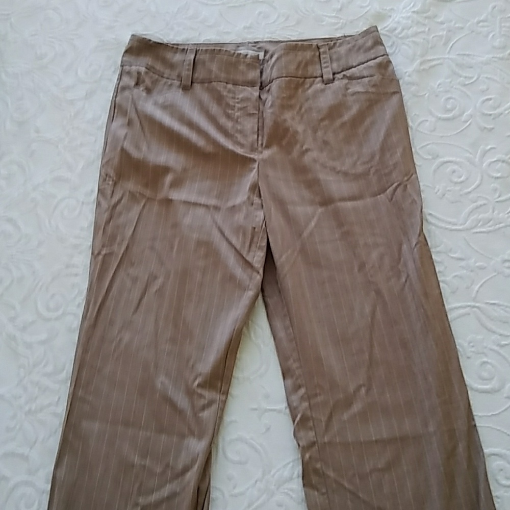 Tan pin stripe NY&Co pant