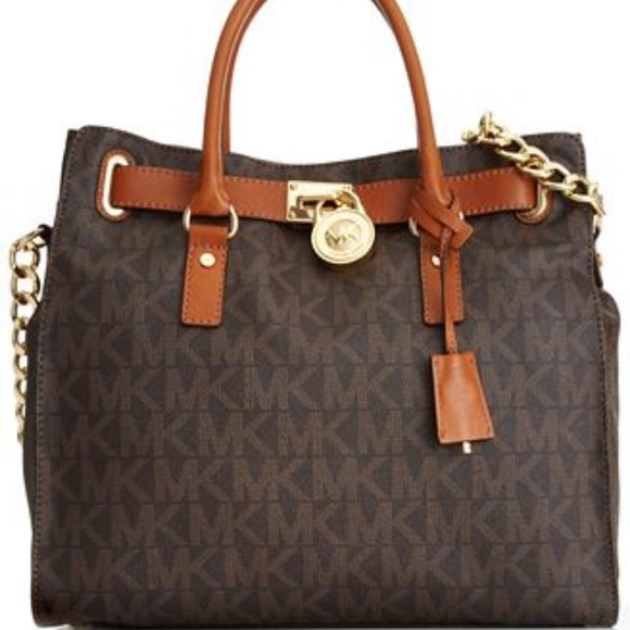 Michael Kors Signature Hamilton Satchel Large - Picture 2 of 8