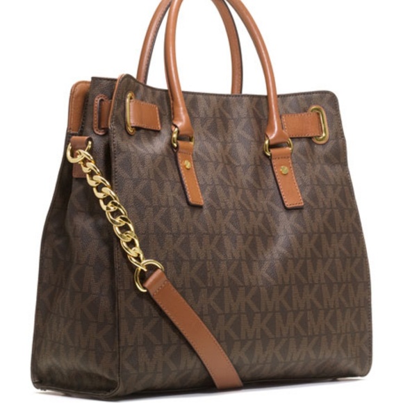 Michael Kors Signature Hamilton Satchel Large - Picture 4 of 8