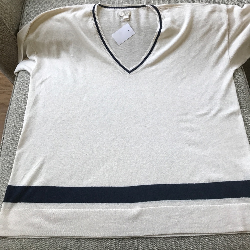Jcrew Vneck short sleeve sweater