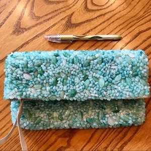 Banana Republic beaded clutch