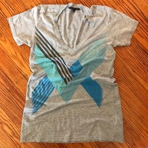 Gray, Blue, Green Truly Madly Deeply V-neck Tee