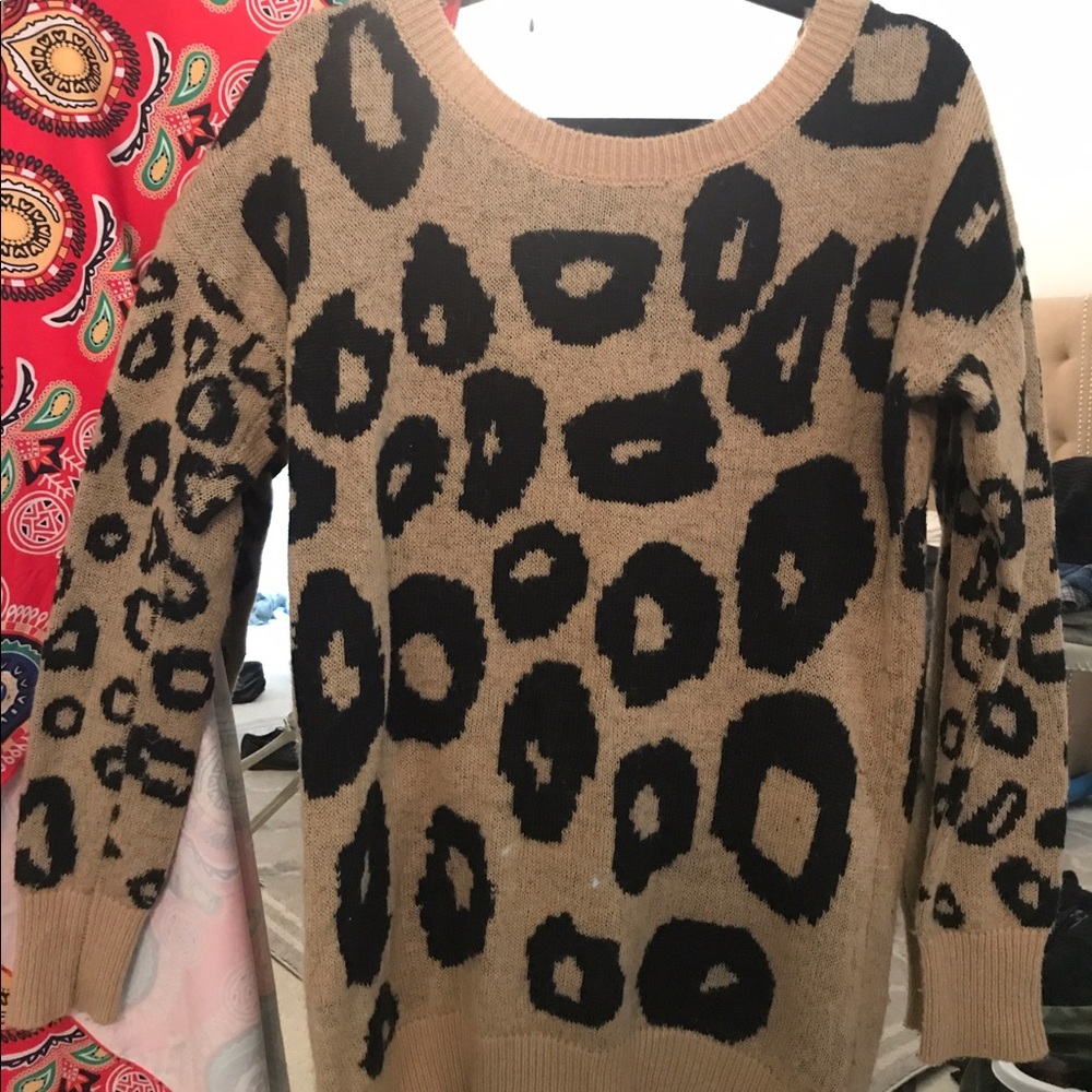 Leopard print sweater
