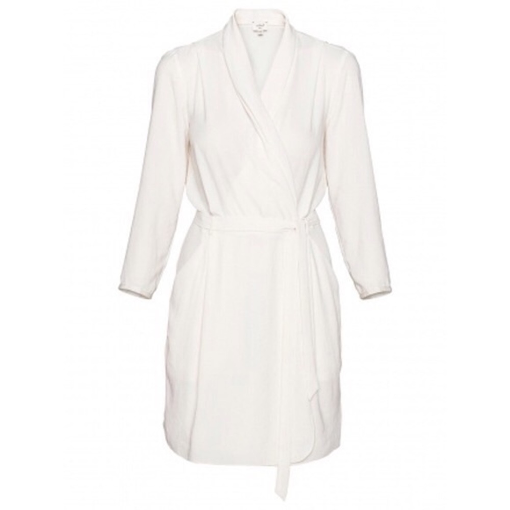 Aritzia Wilfred Franca Wrap Dress - Ivory