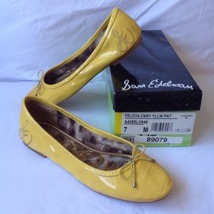 Sam Edelman flats. Felicia style, canary yellow.