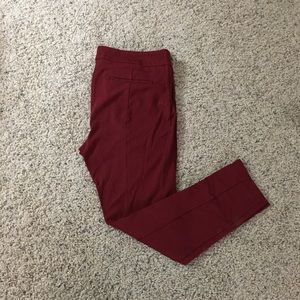 Ann Taylor red pointe pants!