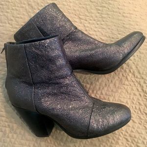 Rag &a Bone Newburyport booties gunmetal glitter