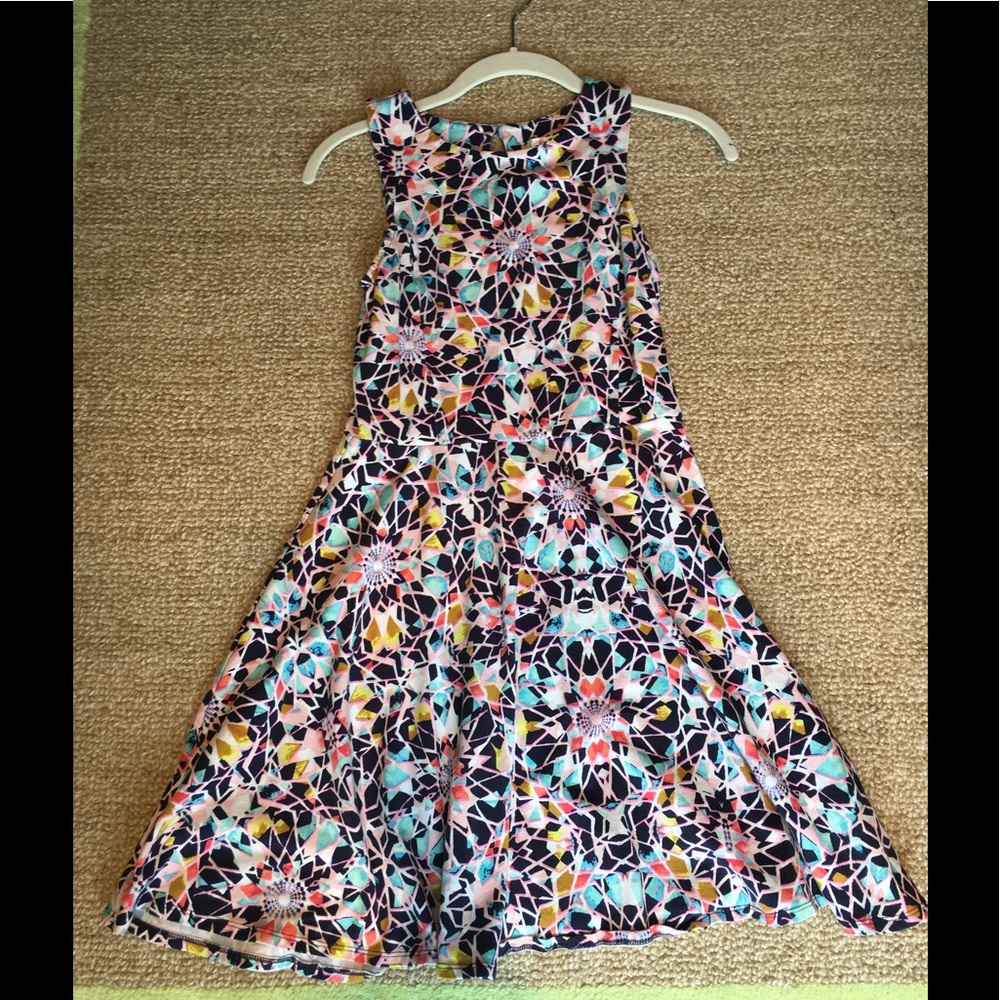 Vibrant colored and patterned dress--worn once