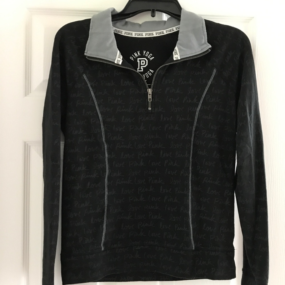 Victoria Secret PINK long sleeve 1/4 zip pullover