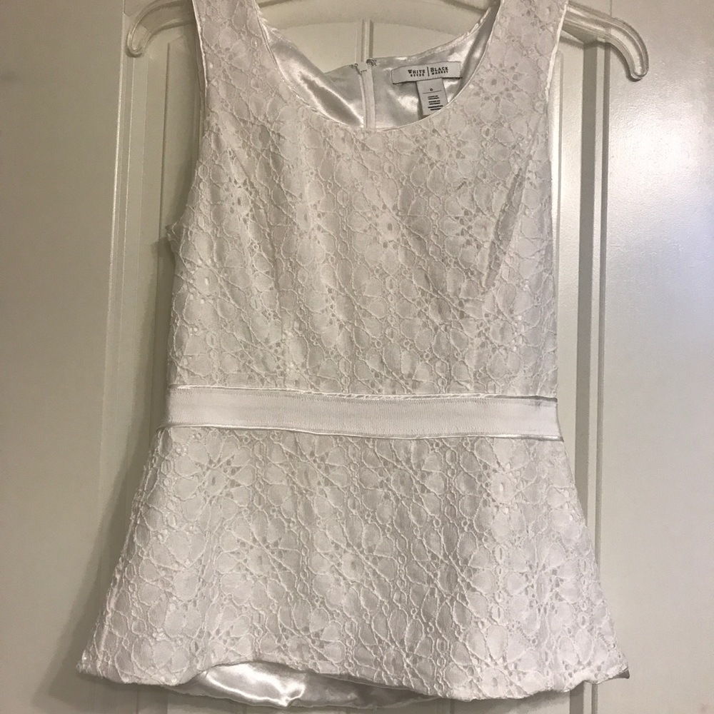 White House Black Market sleeveless top SZ 0