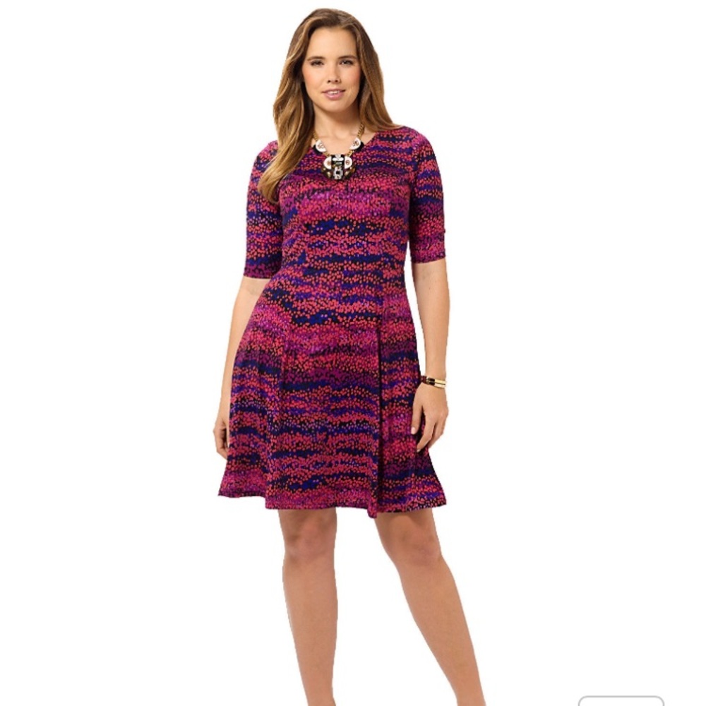 Spruce & Sage Sunset Charmer Fit&Flare Pink Dress