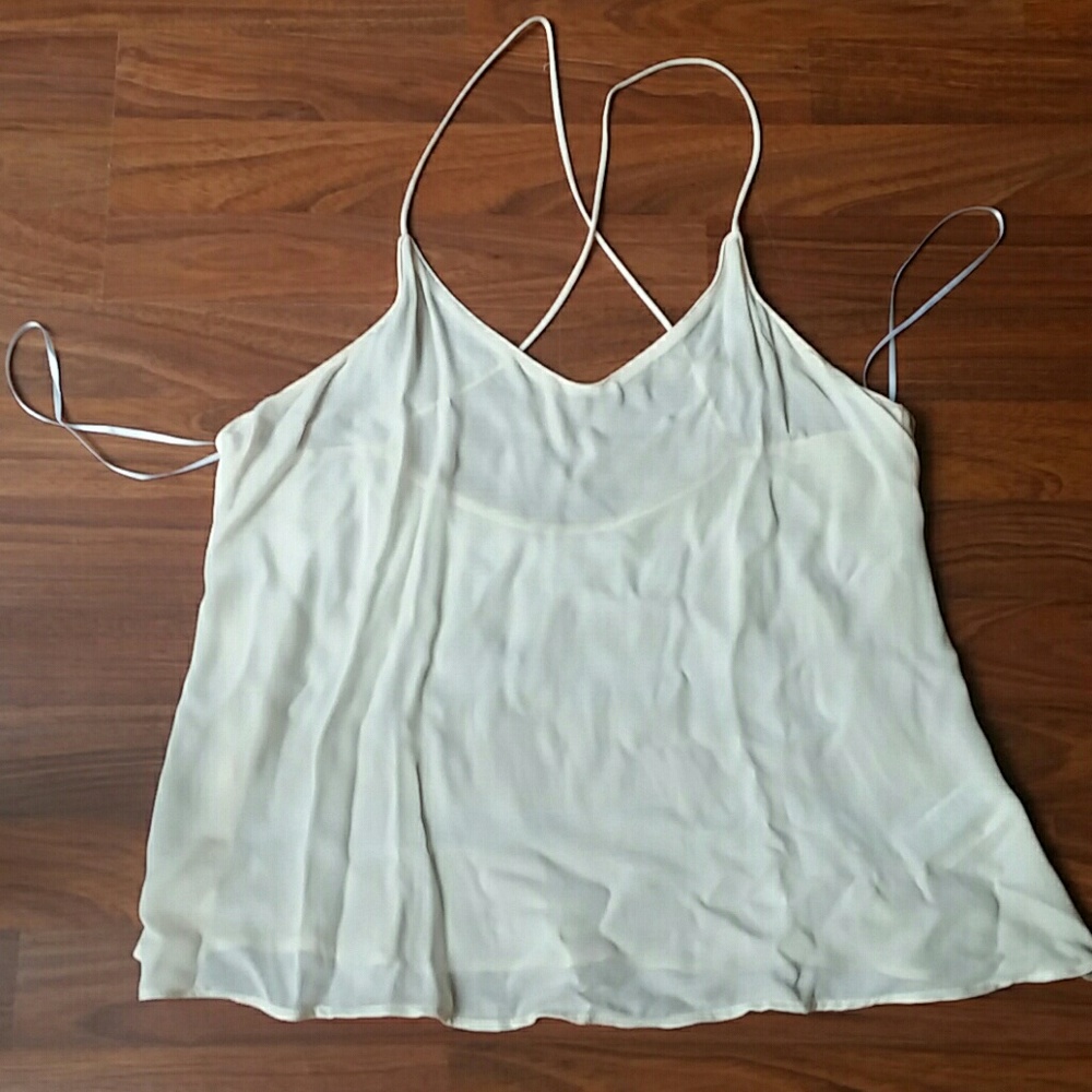 NWOT Sheer Pink Top