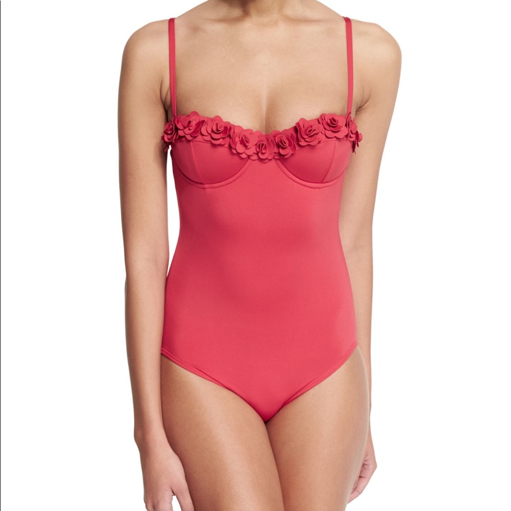 Posy red Kate Spade underwire one piece swimsuit
