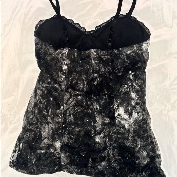 SOLD💜Gothic Corset Hot Topic Tank Black Lace - Picture 6 of 7
