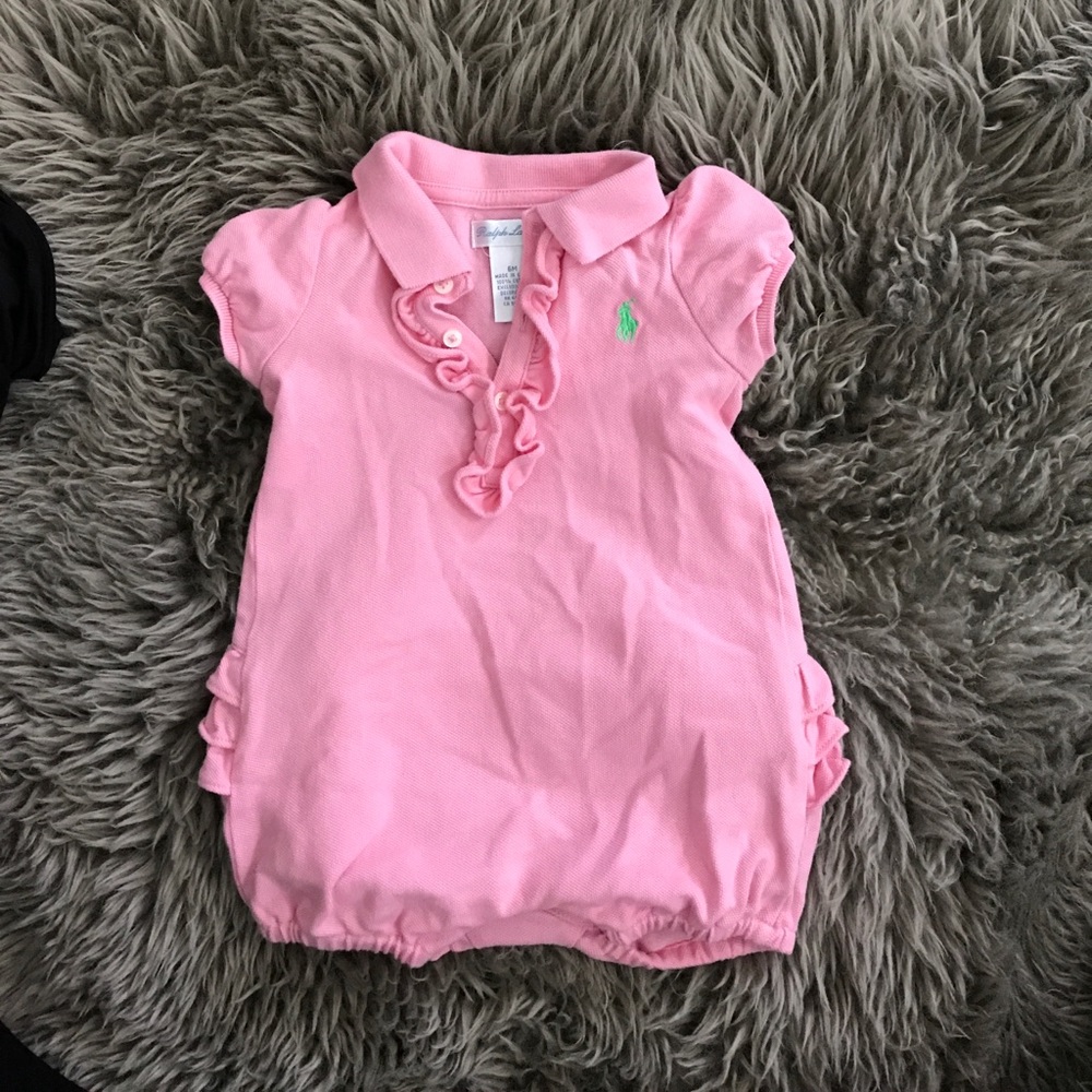 Ralph Lauren ruffled onesie 6 month