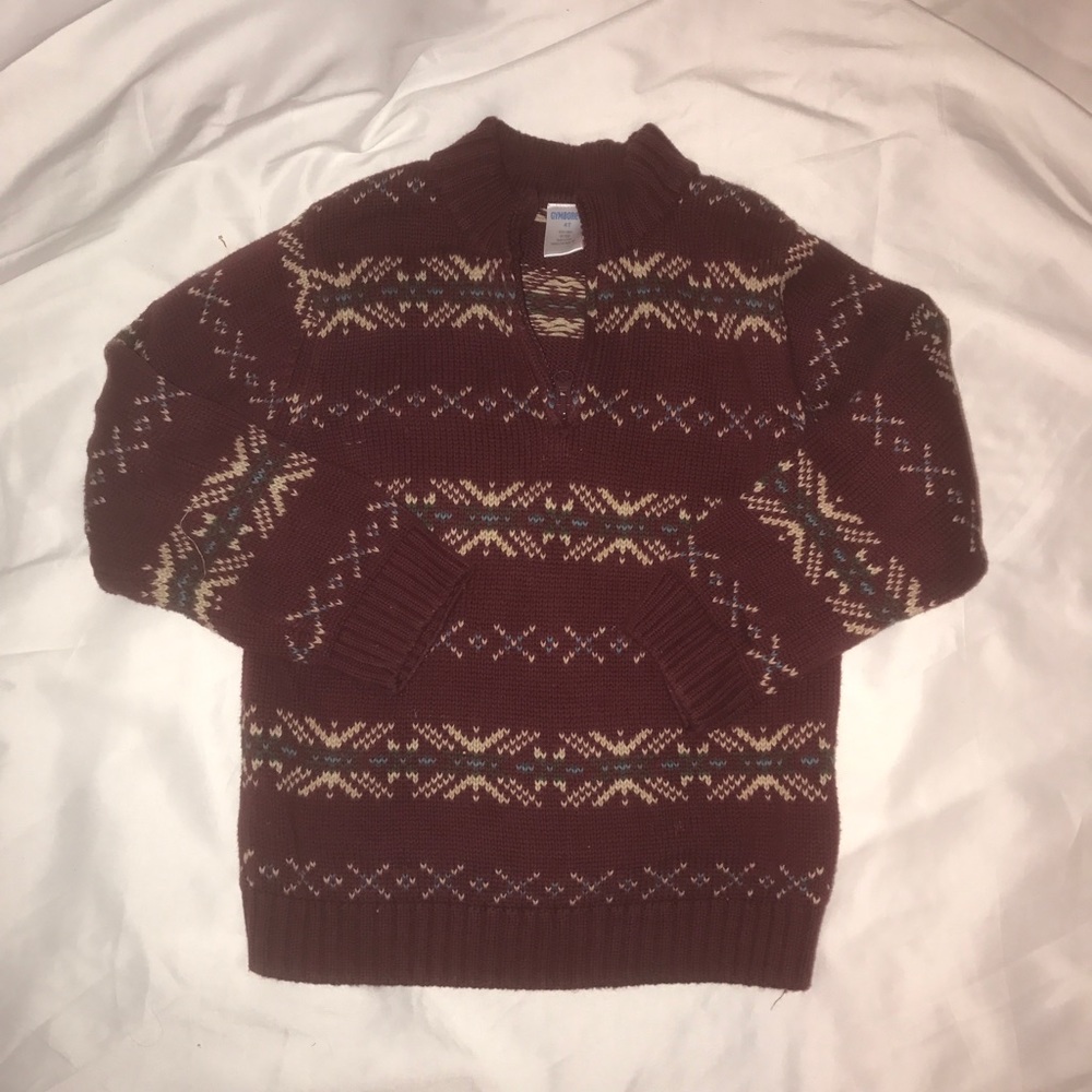 Boys size 4t half zip sweater by Gymboree