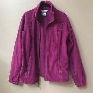 Purple Columbia fleece full zip