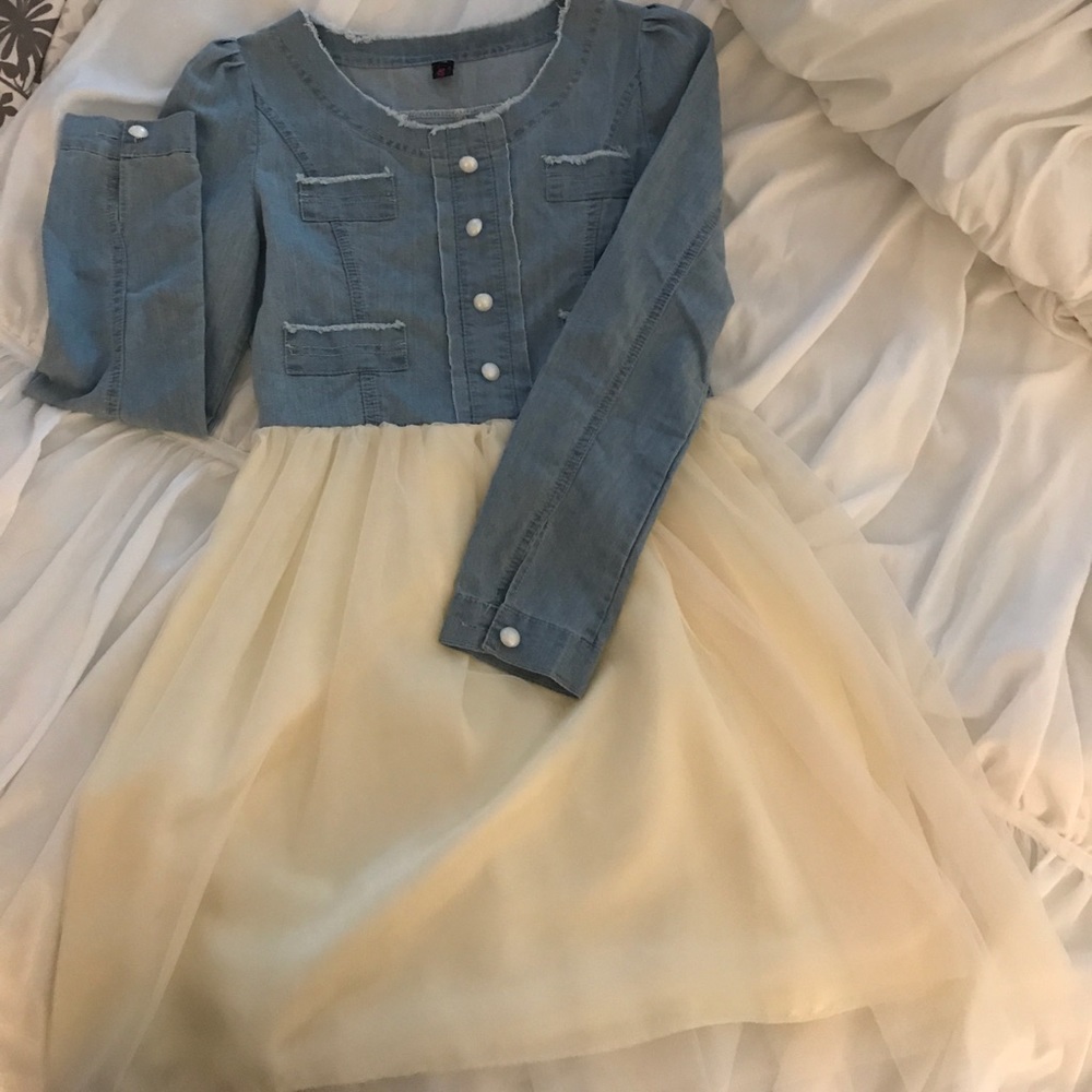Adorable Denim and Tulle Dress