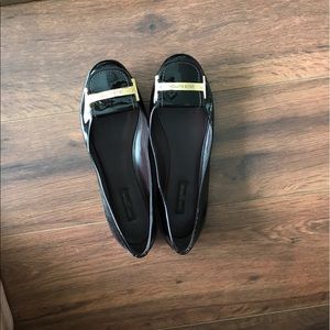 Louis Vuitton dark red cherry flats