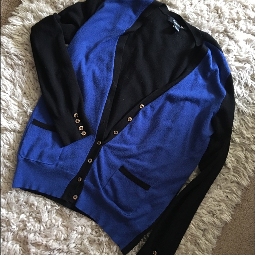 Black & Blue Cardigan
