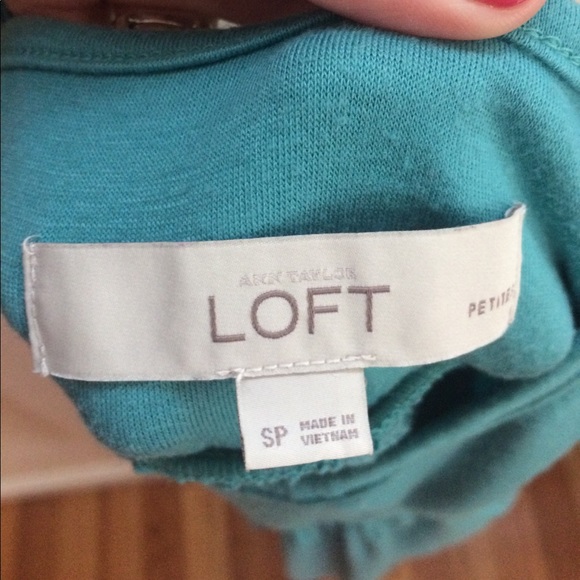 Loft blue/green sun dress - Picture 4 of 4