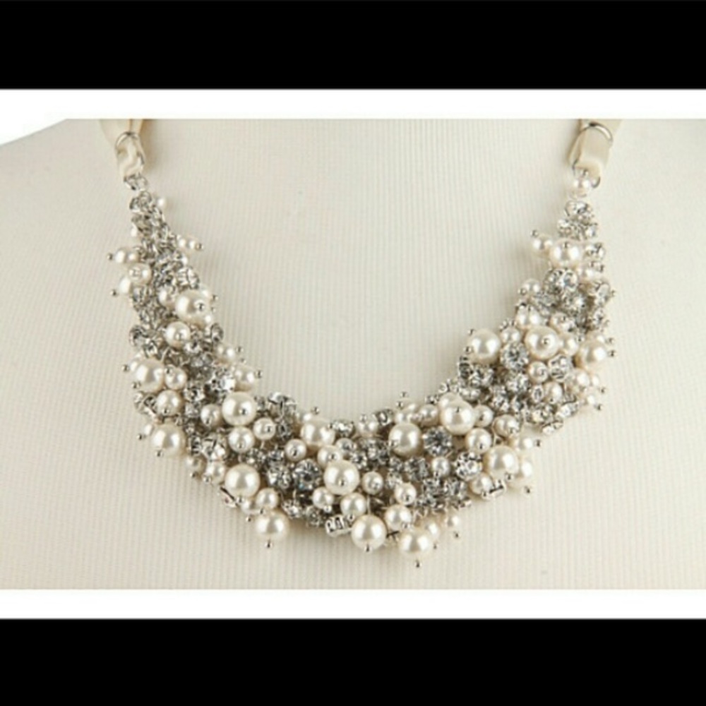 Nina Swarovski and Pearl necklace, NWT