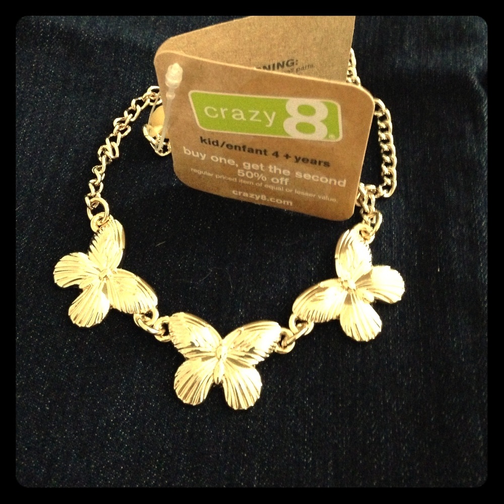 Crazy 8 brand new butterfly necklace.