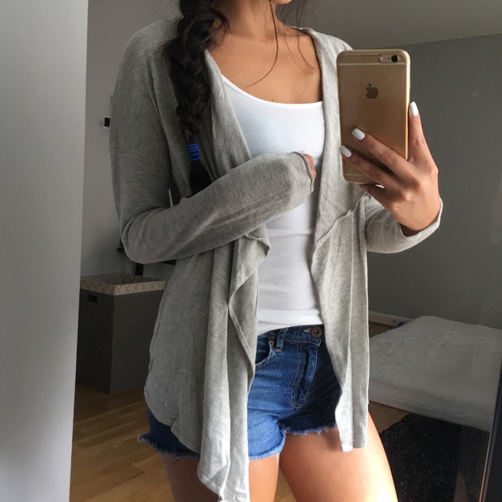 Taupe Gray Cardigan