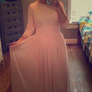 Exquisite English Manor Dress (Blush color)