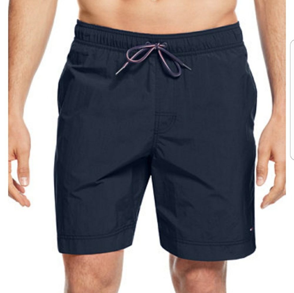Men's Navy Blue TOMMY HILFIGER Swim Shorts Sz L