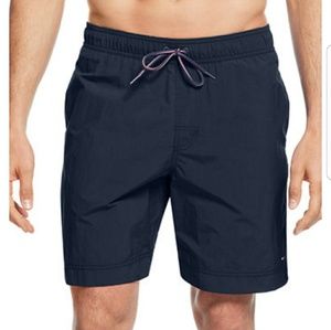 Men's Navy Blue TOMMY HILFIGER Swim Shorts Sz L