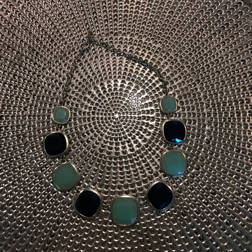 Francesca's Necklace Navy Green