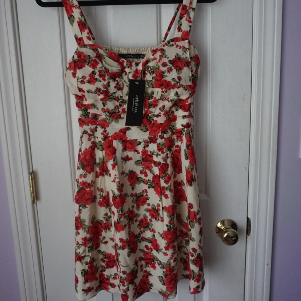 Floral sundress bought on Modcloth!