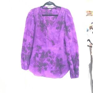 Rebecca Taylor purple blouse