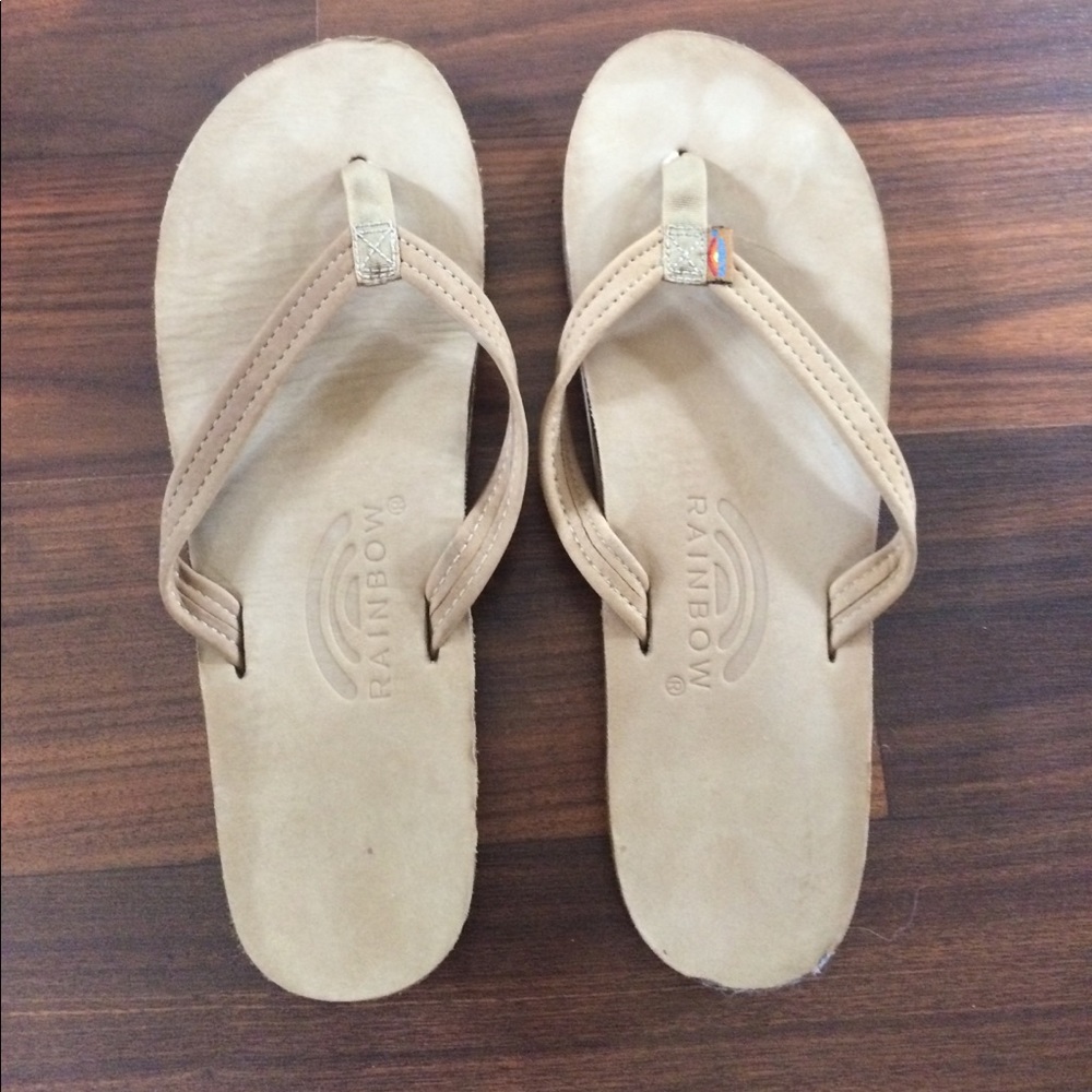 Rainbow thing sandals *never worn